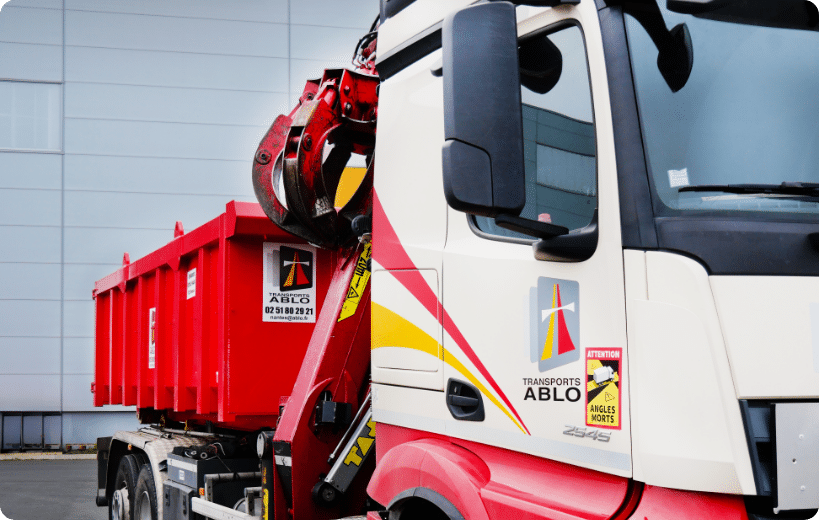 Polybenne grappin Transports Ablo