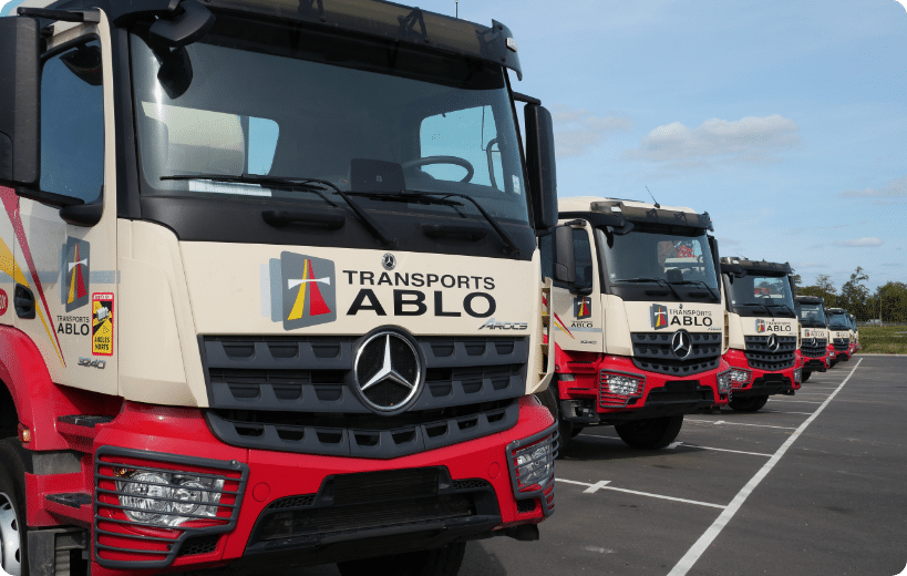 Transports Ablo alignement camions