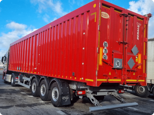 Agence de Bayonne Transports Ablo benne aluminium renforcée 72m3