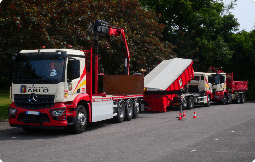 Véhicules disponibles à la location de camion avec conducteur